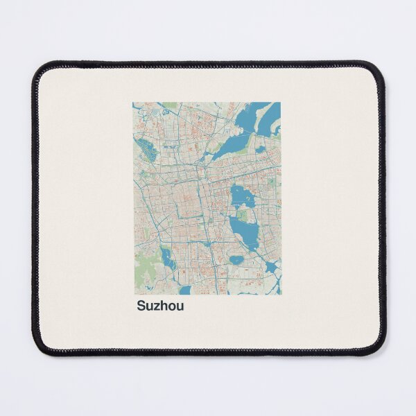 Item preview, Suzhou Minimalistic Map Art designed and sold by MapsNerd.