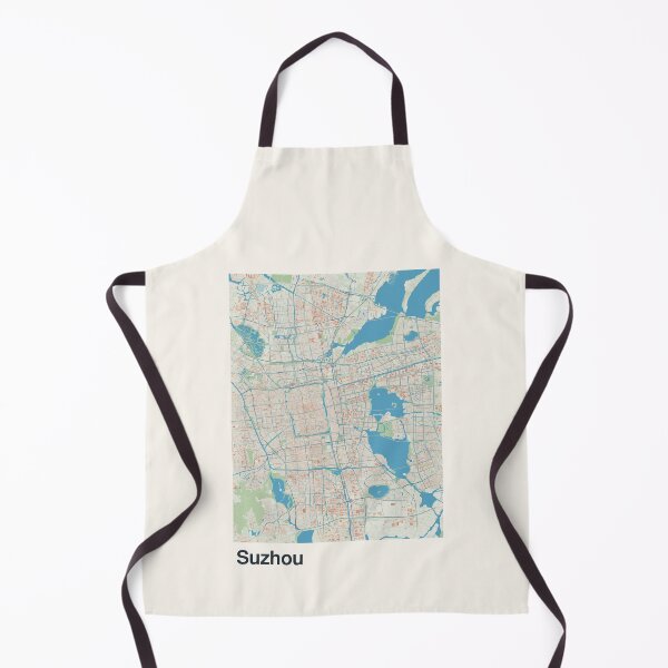 Item preview, Suzhou Minimalistic Map Art designed and sold by MapsNerd.