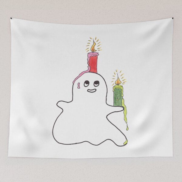 Item preview, Ghost with 2 small Candles, Geist mit Kerzen designed and sold by Anke‘s Bazaar.