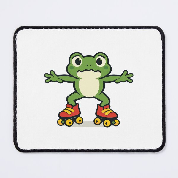 Item preview, Funny Frog Cartoon on Roller Skates  designed and sold by stylishdzign.
