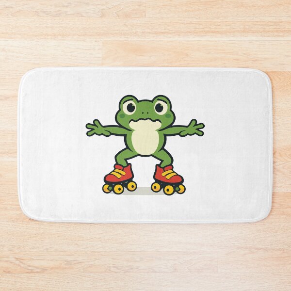 Item preview, Funny Frog Cartoon on Roller Skates  designed and sold by stylishdzign.