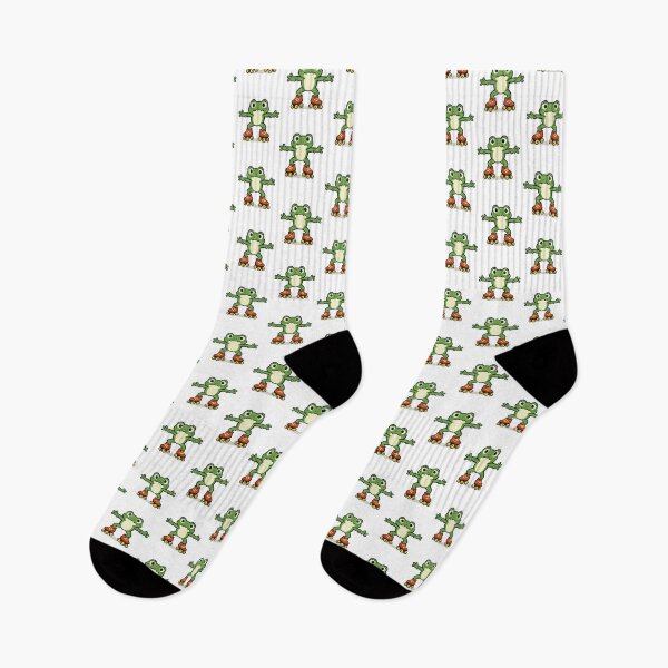 Artikelvorschau, Lustiger Frosch-Cartoon auf Rollschuhen entworfen und verkauft von stylishdzign.