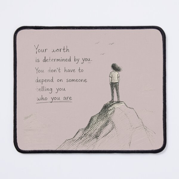 Item preview, Know Your Worth | Empowering Self-Love & Confidence Quote Graphic Design designed and sold by ManggaeJM.