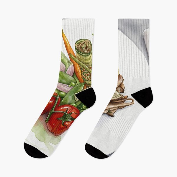Item preview, Mezcla de verduras frescas en plato blanco — Arte culinario digital en acuarela designed and sold by M.ALK.Watercolor.