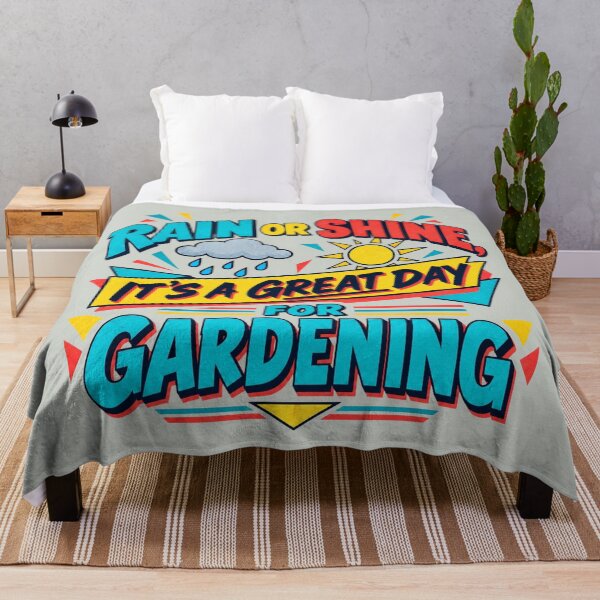 Item preview, Rain or Shine It’s a Great Day for Gardening designed and sold by American Fieldmark Studio.