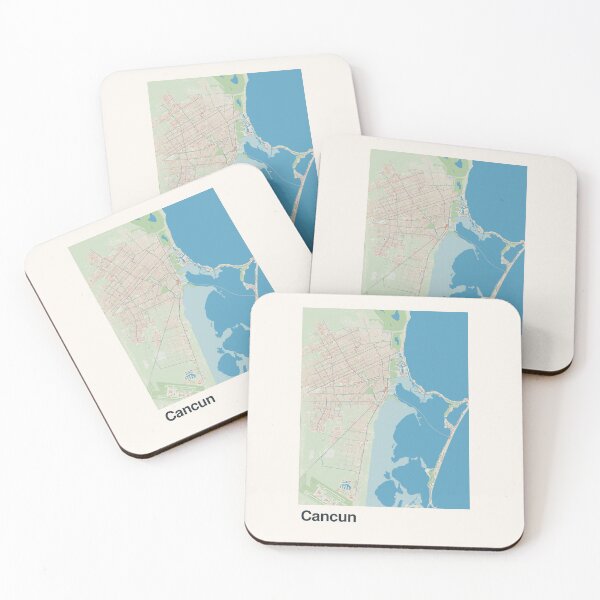 Item preview, Cancun Minimalistic Map Art designed and sold by MapsNerd.