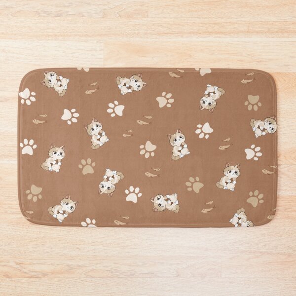 Item preview, Greedy kittens and paws - Warm brown designed and sold by LudmylArt.