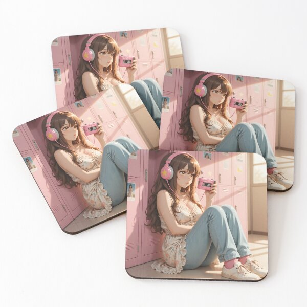 Item preview, Pink Locker Mixtape – Retro Anime Schoolgirl Aesthetic designed and sold by Killington.