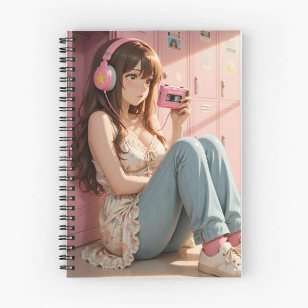 Item preview, Pink Locker Mixtape – Retro Anime Schoolgirl Aesthetic designed and sold by Killington.