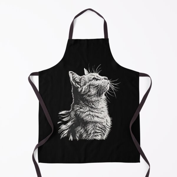 Item preview, Intense Cat Line Art Portrait designed and sold by OlyvieArt.