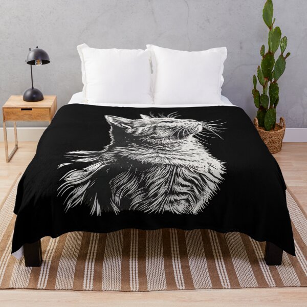 Item preview, Intense Cat Line Art Portrait designed and sold by OlyvieArt.