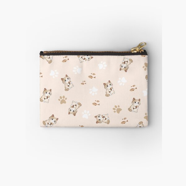 Item preview, Kitten and fishy sweetness - Cream background designed and sold by LudmylArt.