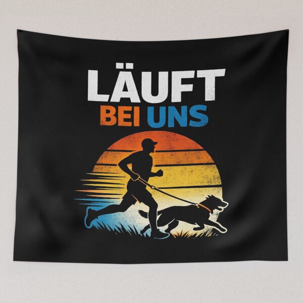 Item preview, Jogging with the dog is going well for us, retro style. designed and sold by Loona97.