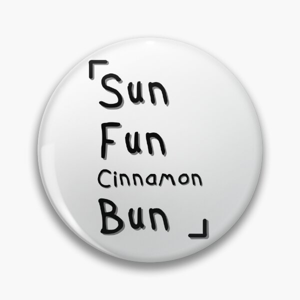 Item preview, Sun Fun Cinnamon Bun – Rhyming Typography Design designed and sold by Dyche Studio.