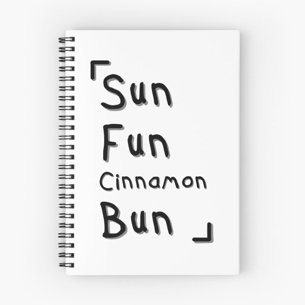 Item preview, Sun Fun Cinnamon Bun – Rhyming Typography Design designed and sold by Dyche Studio.