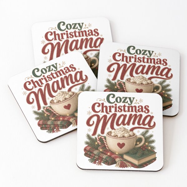 Item preview, Cozy Christmas Mama Hot Cocoa Design designed and sold by Marie Gems.