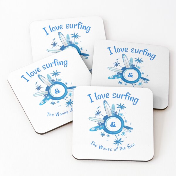 Item preview, I love Surfing & The Waves of the Sea T-Shirt designed and sold by The best online style shop.