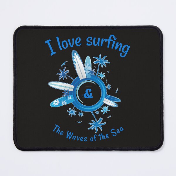 Item preview, I love Surfing & The Waves of the Sea T-Shirt designed and sold by The best online style shop.