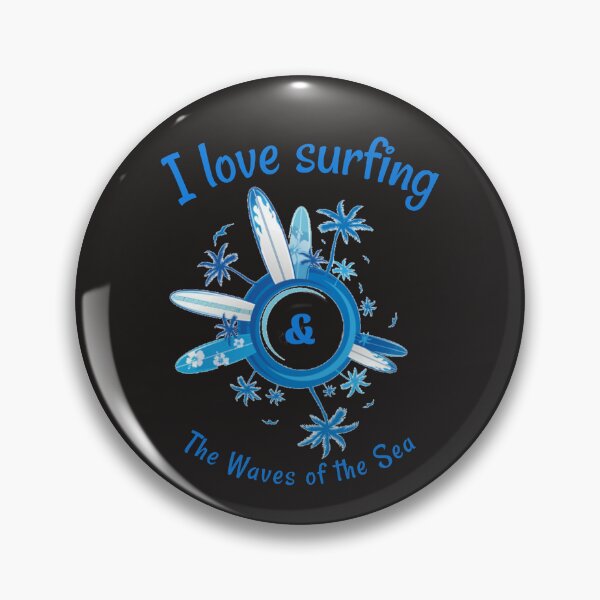 Item preview, I love Surfing & The Waves of the Sea T-Shirt designed and sold by The best online style shop.