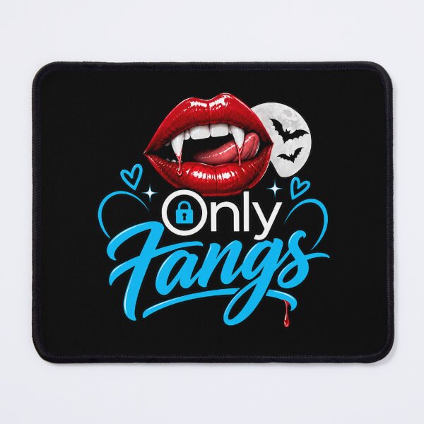 Item preview, Only Fangs Vampire Halloween Shirt – Funny Vampire Lips Halloween Graphic Tee – Spooky Bat Moon Gothic Halloween Design designed and sold by getpressedshirt.