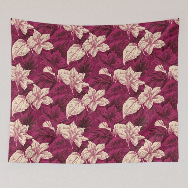 Item preview, Artistic Pothos Print - Hawaiian Flower Pattern - Retirement Gifts For Women designed and sold by RoyalStarsPatts.