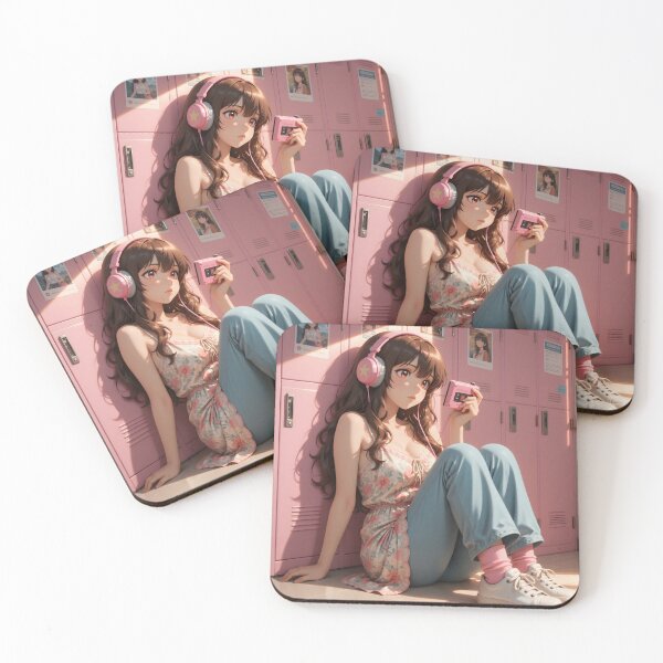 Item preview, Sunset Mixtape – Pink Retro Anime Music Aesthetic designed and sold by Killington.