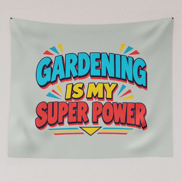 Item preview, Gardening Is My Superpower – Retro Gardener Quote designed and sold by American Fieldmark Studio.