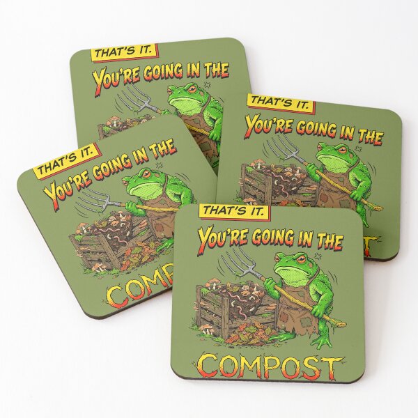 Item preview, Funny Angry Frog - That's It, You're Going In The Compost designed and sold by legendaryskins.