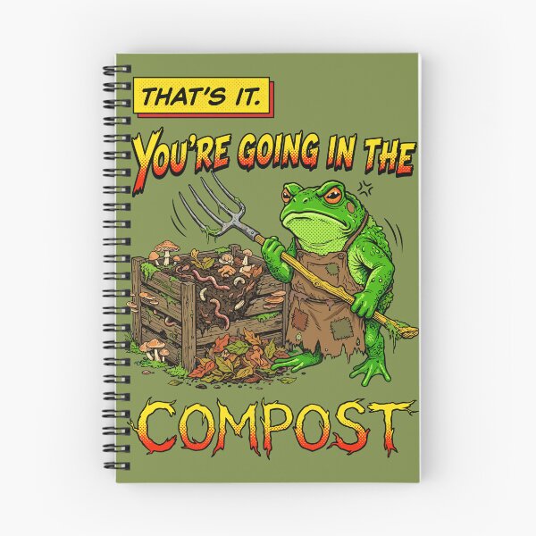 Item preview, Funny Angry Frog - That's It, You're Going In The Compost designed and sold by legendaryskins.