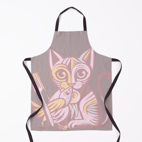 Item preview, Pink Yellow Brown Cat designed and sold by ThatRockChic.