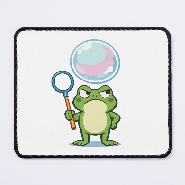 Item preview, Cute Frog Cartoon with Bubble Wand  designed and sold by stylishdzign.