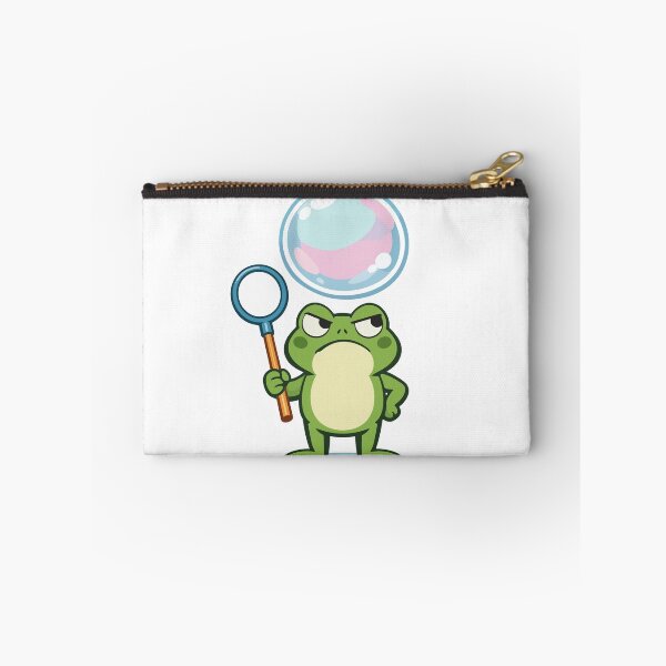 Item preview, Cute Frog Cartoon with Bubble Wand  designed and sold by stylishdzign.