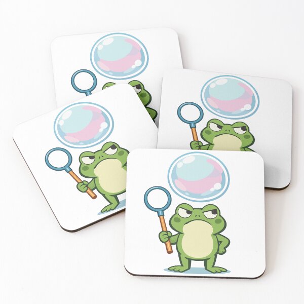 Item preview, Cute Frog Cartoon with Bubble Wand  designed and sold by stylishdzign.