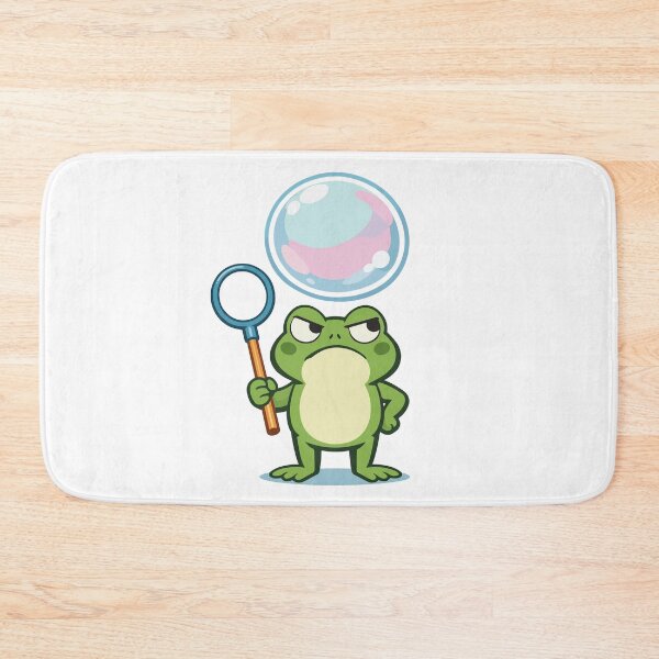 Item preview, Cute Frog Cartoon with Bubble Wand  designed and sold by stylishdzign.
