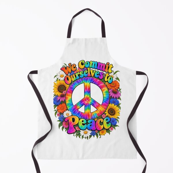 Item preview, We Commit Ourselves to Peace Colorful Peace Sign designed and sold by Witch Joseph.