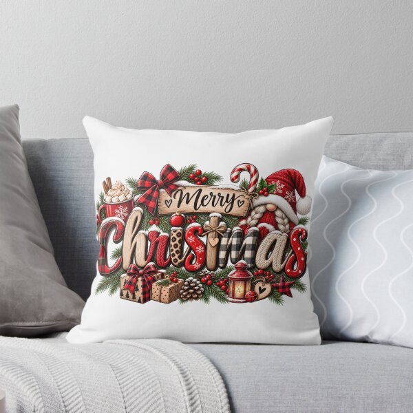 Item preview, Cozy Merry Christmas Gnome Holiday Design designed and sold by Wild Ink Studio by Barbara.