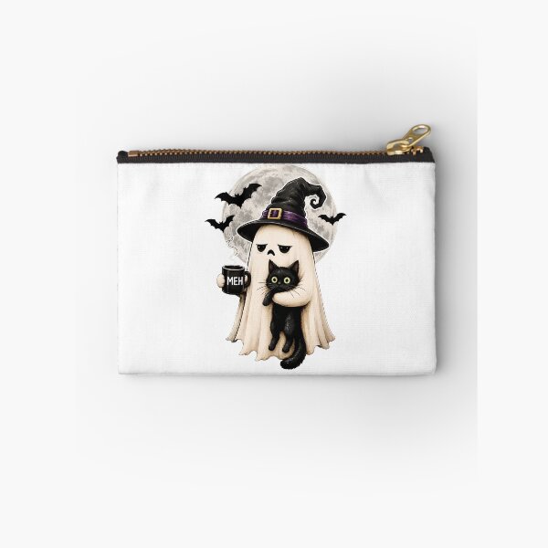 Item preview, Spooky Ghost Cat Witch Hat Meh Coffee Moon designed and sold by OlyvieArt.