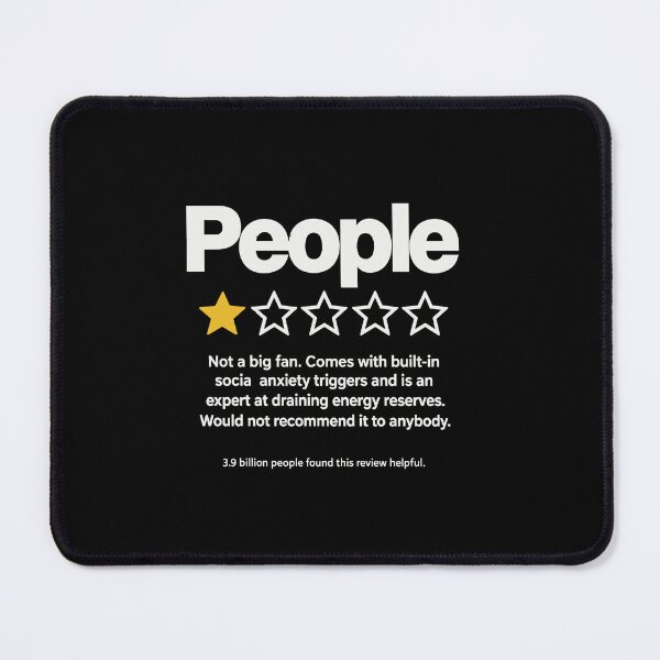 Item preview, People One Star Rating Would Not Recommend Funny Introverts designed and sold by BornBorn.