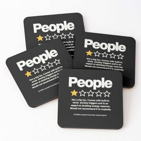Item preview, People One Star Rating Would Not Recommend Funny Introverts designed and sold by BornBorn.