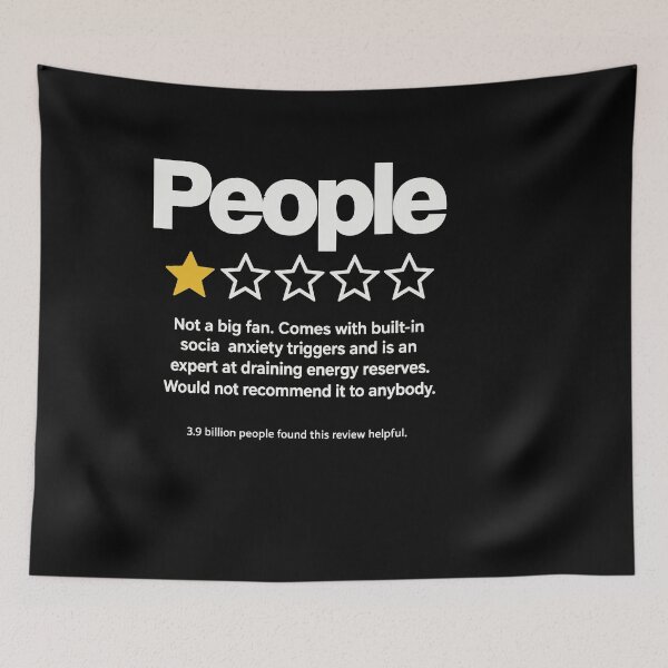 Item preview, People One Star Rating Would Not Recommend Funny Introverts designed and sold by BornBorn.