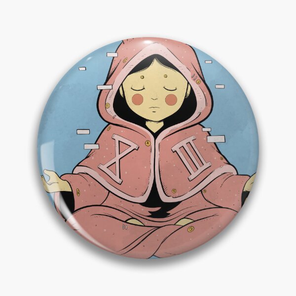 Item preview, Cute Pink Monster Meditating Zen Art designed and sold by DRP-art.