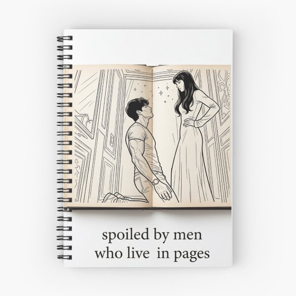 Item preview, Spoiled by Men Who Live in Pages | Book Lover Feminist Shirt designed and sold by Po0j.