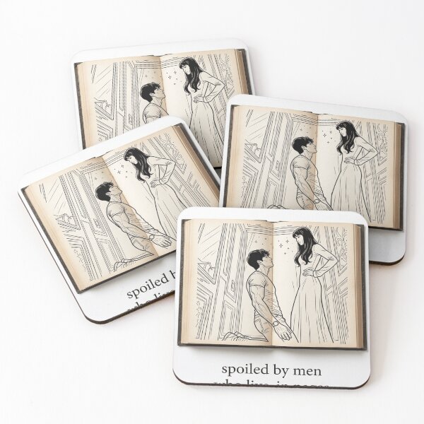 Item preview, Spoiled by Men Who Live in Pages | Book Lover Feminist Shirt designed and sold by Po0j.