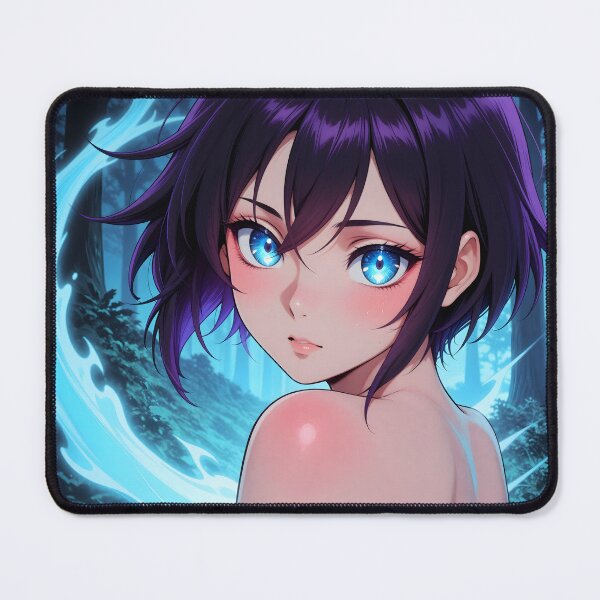 Item preview, Moonlit Spirit – Blue Flame Anime Fantasy Girl designed and sold by Killington.