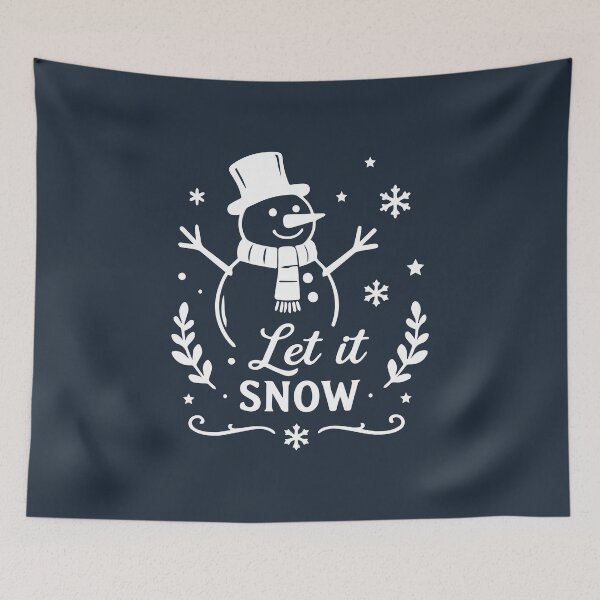 Item preview, Let It Snow Snowman – Vintage Winter Holiday Art designed and sold by Tklezardesigns.