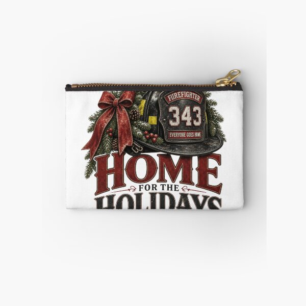 Item preview, Home for the Holidays Firefighter Christmas Design designed and sold by Marie Gems.