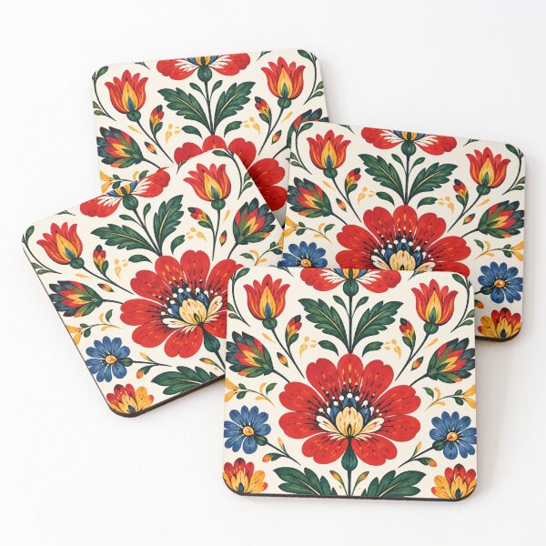 Item preview, Polish Folk Art Floral Pattern designed and sold by Mikena1996.