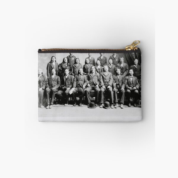 Item preview, 1889 delegation of Sioux Native American chiefs, Washington DC vintage black and white photograph designed and sold by Astrid Arkhangelsky.