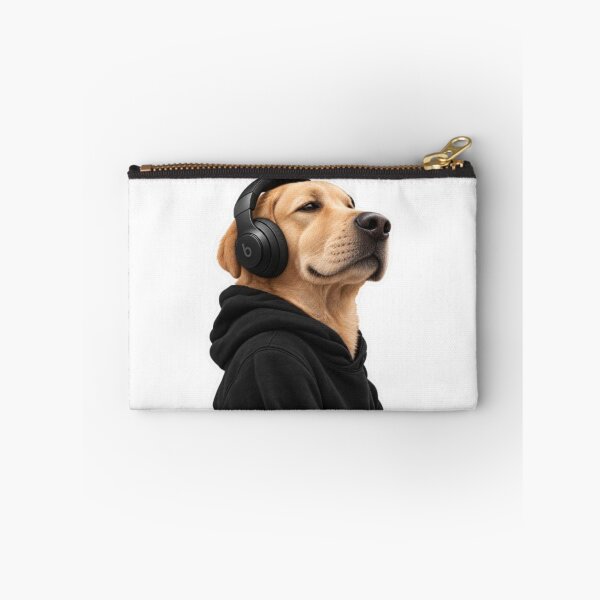 Item preview, Cool Labrador Dog Wearing Headphones and Hoodie designed and sold by Snurly.