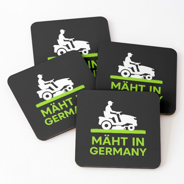 Item preview, Mowing lawnmowers in Germany, garden humor designed and sold by Loona97.